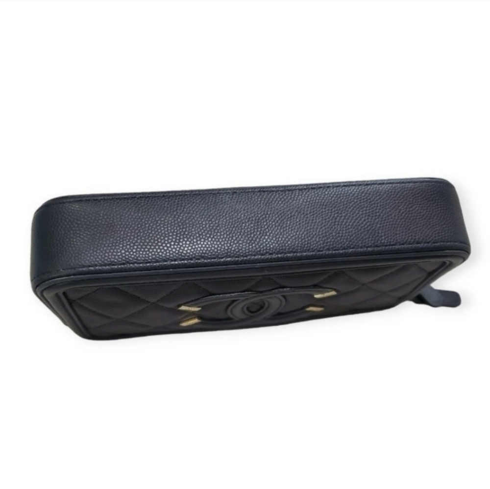 CHANEL CAVIAR Small Crossbody Bag wallet cellphone holder - Picture 3 of 12